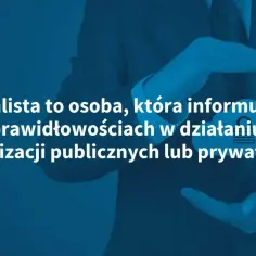 Sygnalista w firmie to osoba zgłaszająca nieprawidłowości. Dłonie tworzą symbol chmury, symbolizując bezpieczeństwo i poufność.