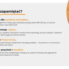 Podatek liniowy opłaca się przy wysokich dochodach. Skala premiuje rodziny, a koszty to Twoja tarcza. Masz czas do 20. dnia miesiąca na wybór.