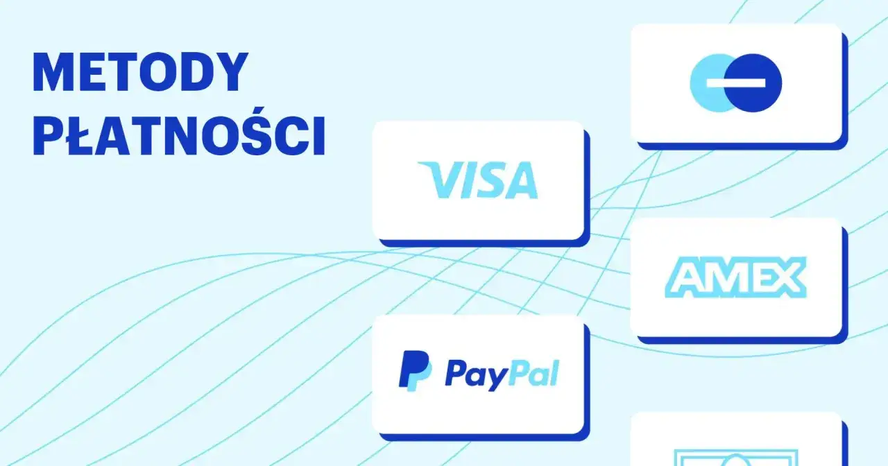 Metody płatności: Visa, PayPal, Amex i inne, pokazujące rozwój fintech.