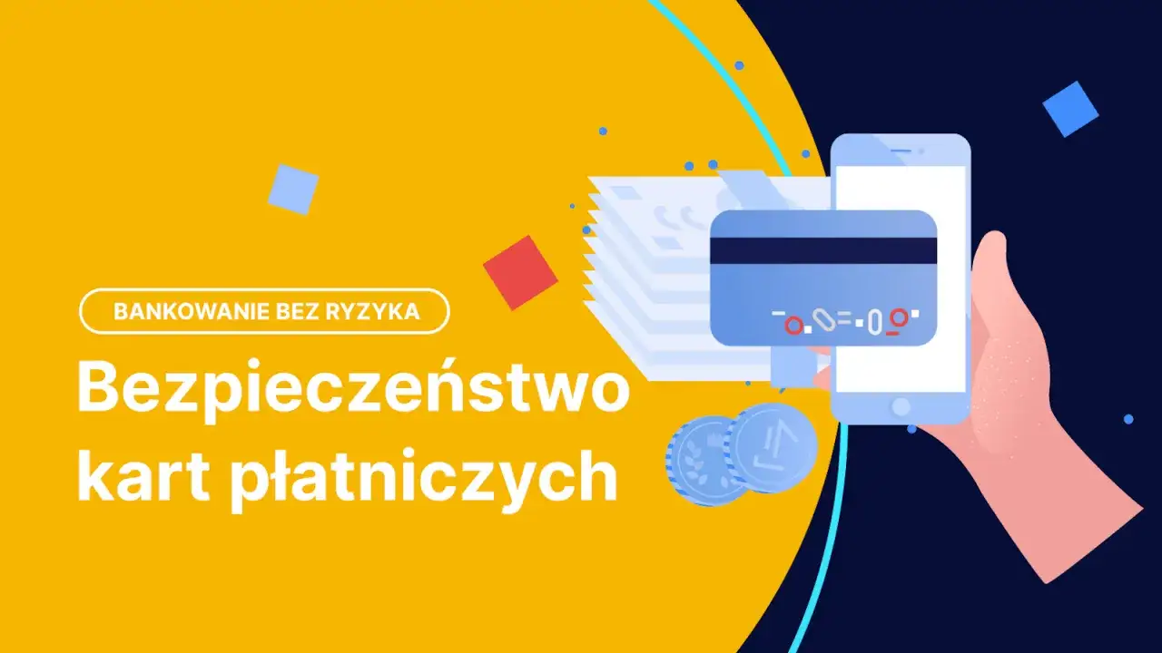 Bezpieczeństwo kart płatniczych: karta debetowa na tle stosu banknotów i monet, symbolizująca bezpieczne bankowanie.
