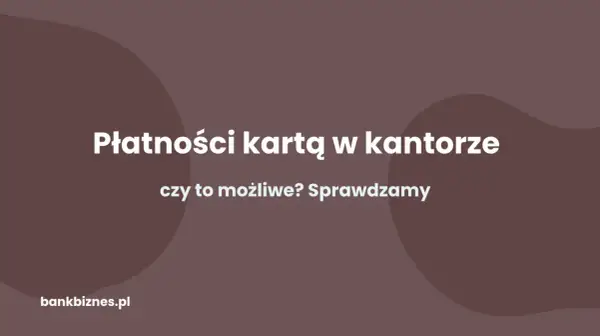 Płatność kartą w kantorze - Czy to się opłaca?